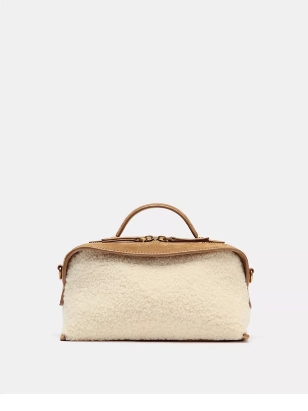 ZARA LONG SHEARLING BAG - Picture 7 of 9
